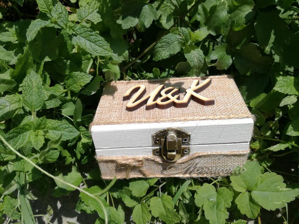 Дървена кутия за халки  Рустик