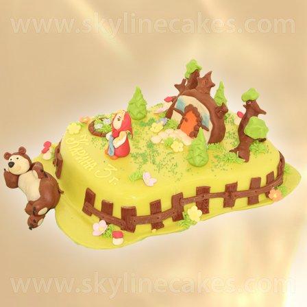 Детска торта Маша и Мечока