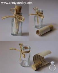 Сватбено мини шишенце - подаръци за гости