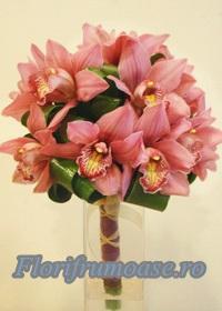 Buchet De Mireasa Sau Nasa Din Orhidee Imperiala Roz Buchete De