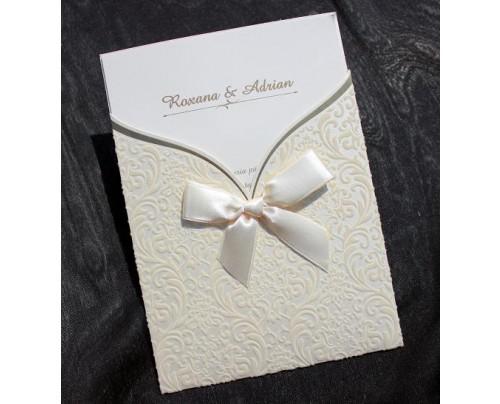 Invitatii De Nunta Filigranate Cu Catifea Invitaţii La Nuntă